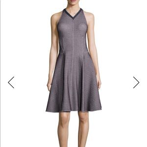 Derek lam sleeveless Intarsia flared dress